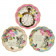 Truly Alice in Wonderland Paper plates x6